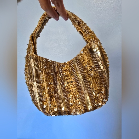 Sequin Gold Mini Bag - Picture 2 of 7